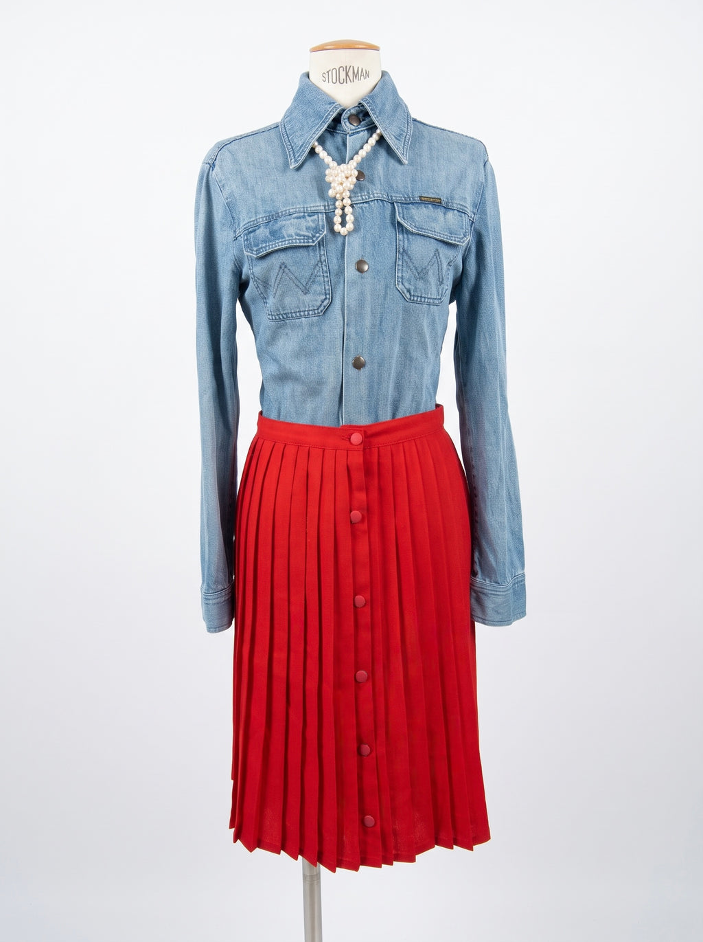 Chemise Wrangler en denim bleu clair
