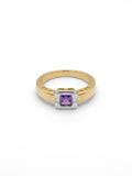Bague pierre violette
