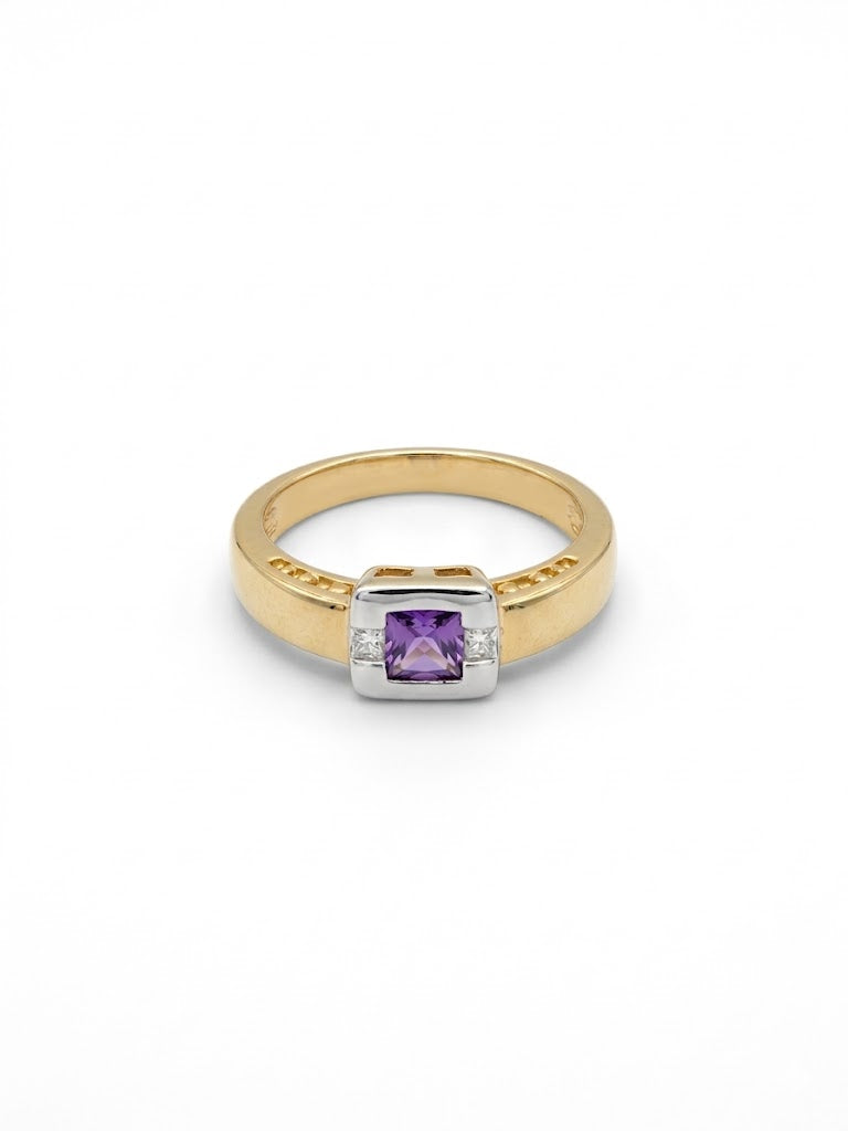 Bague pierre violette