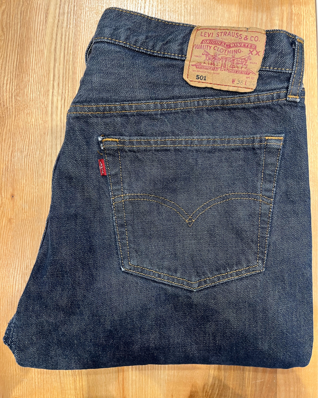 Jeans Levi's 501 W38 L34 - numéro XXXX