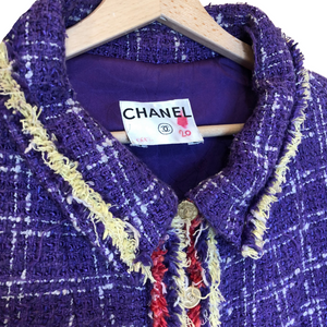Veste en tweed violette Chanel