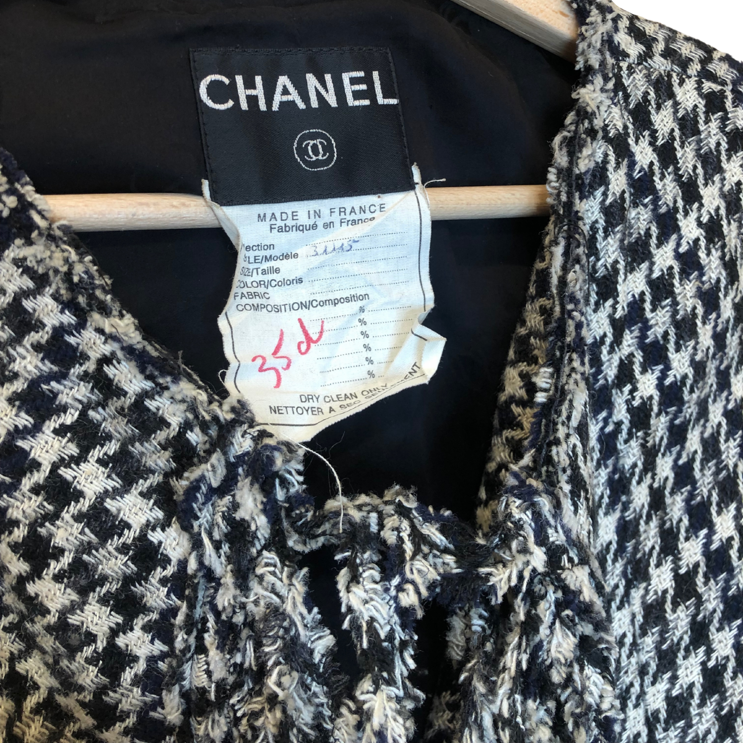 Veste pied de poule Chanel