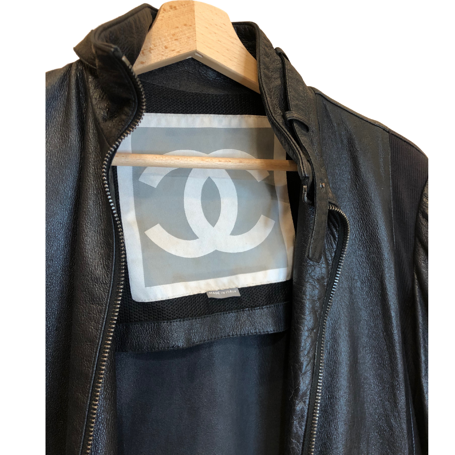 Veste en cuir Chanel