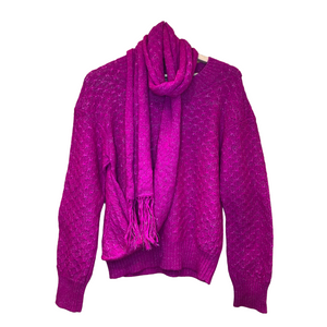 Pull rose à paillettes Chanel