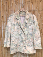 Blazer pastel à fleurs