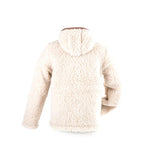 Gilet en laine à capuche marron