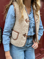 Gilet en laine marron